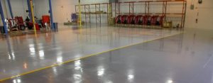 floor waterproofed with epoxy coating